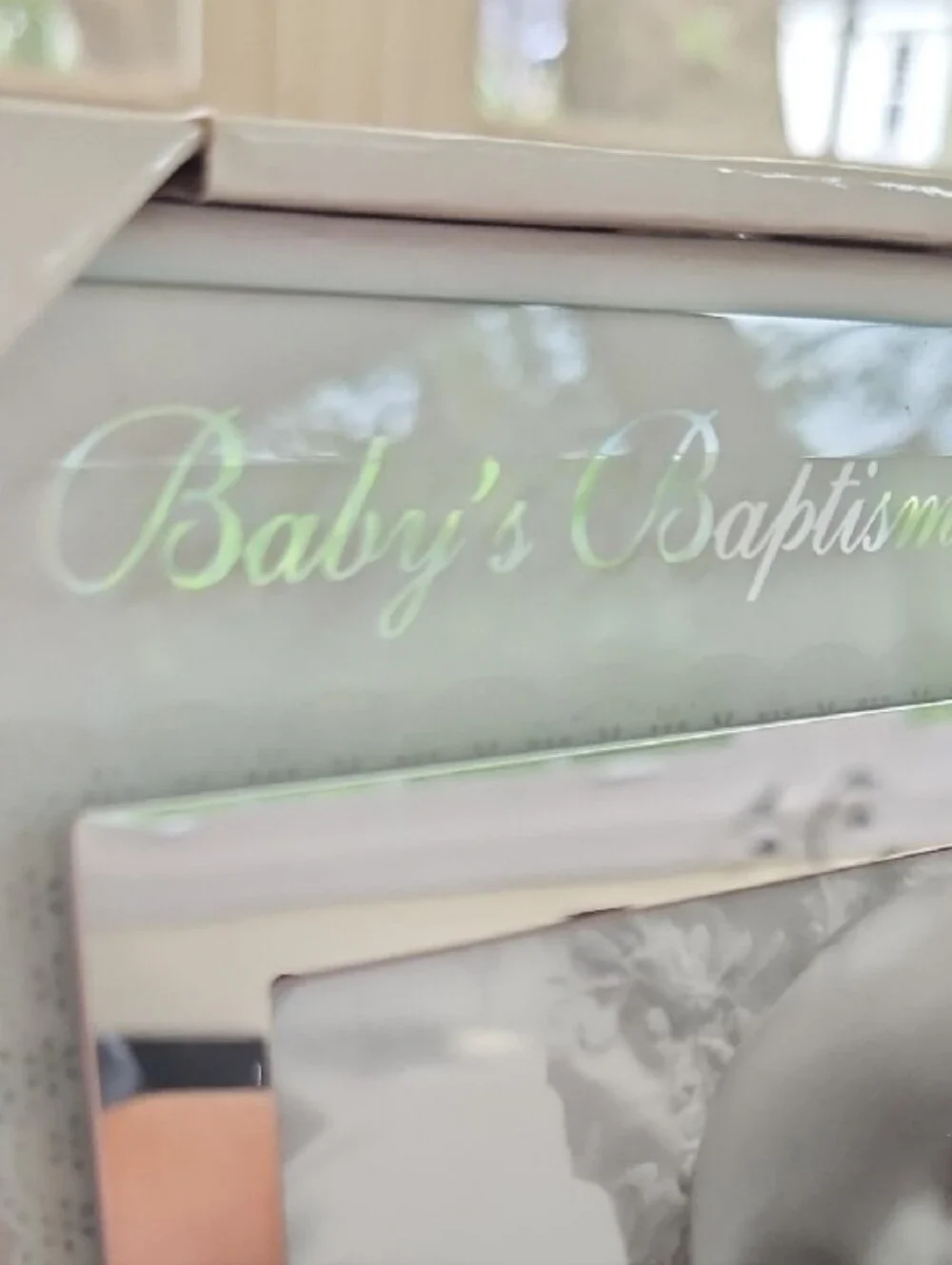 Malden Baby's Baptism Frame, 4x6 photo